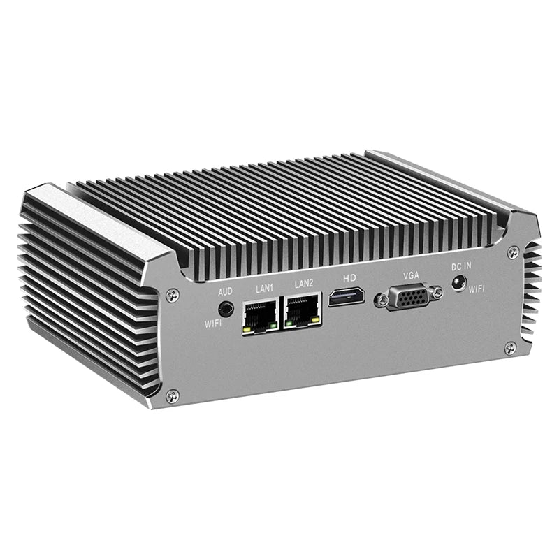 Fanless Industrial Mini PC i7 Dual LAN RS232
