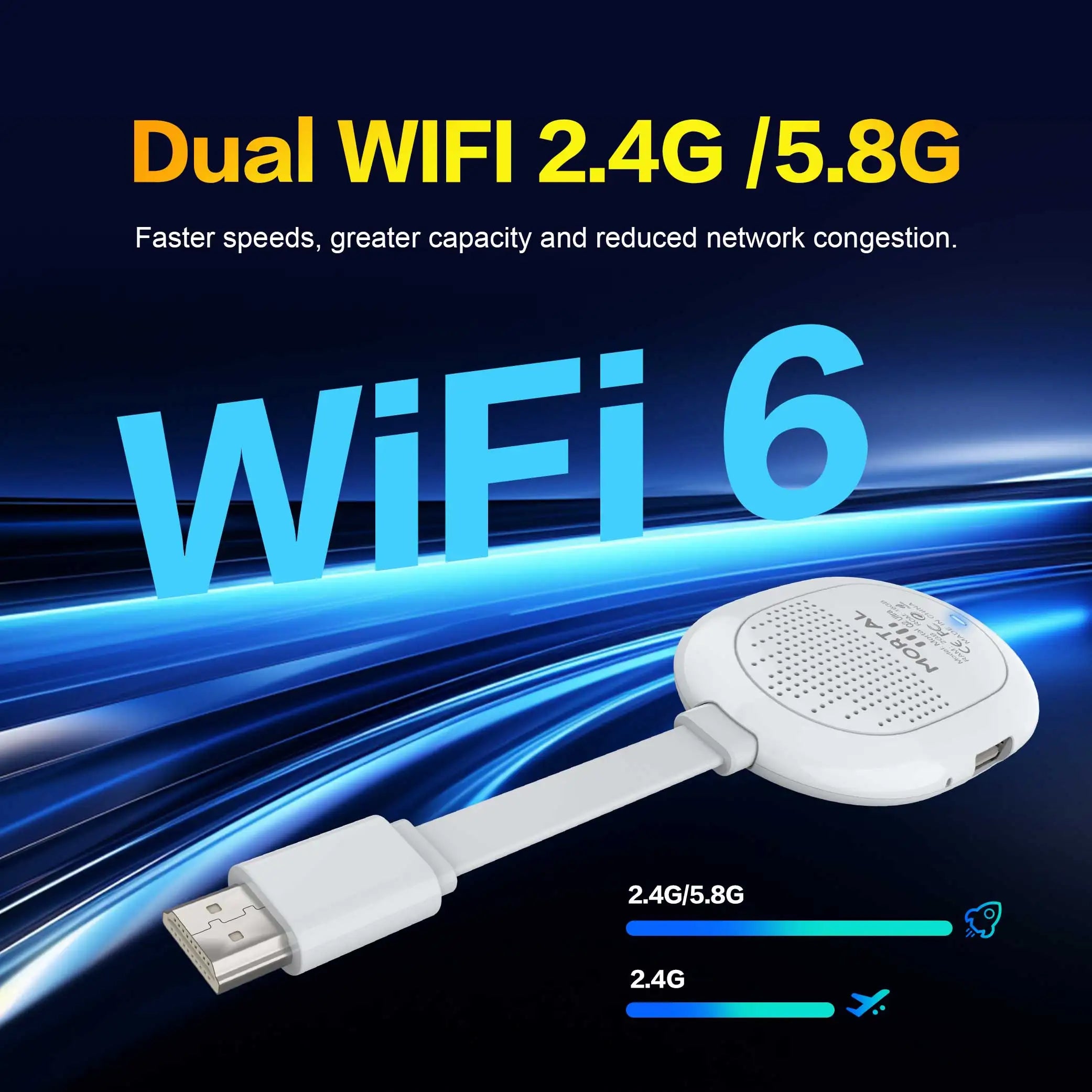 Android 14 Smart TV Stick mit Sprachsteuerung