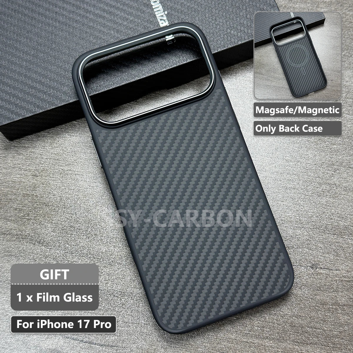 Echte Kohlefaser Hülle für iPhone 17 Serie