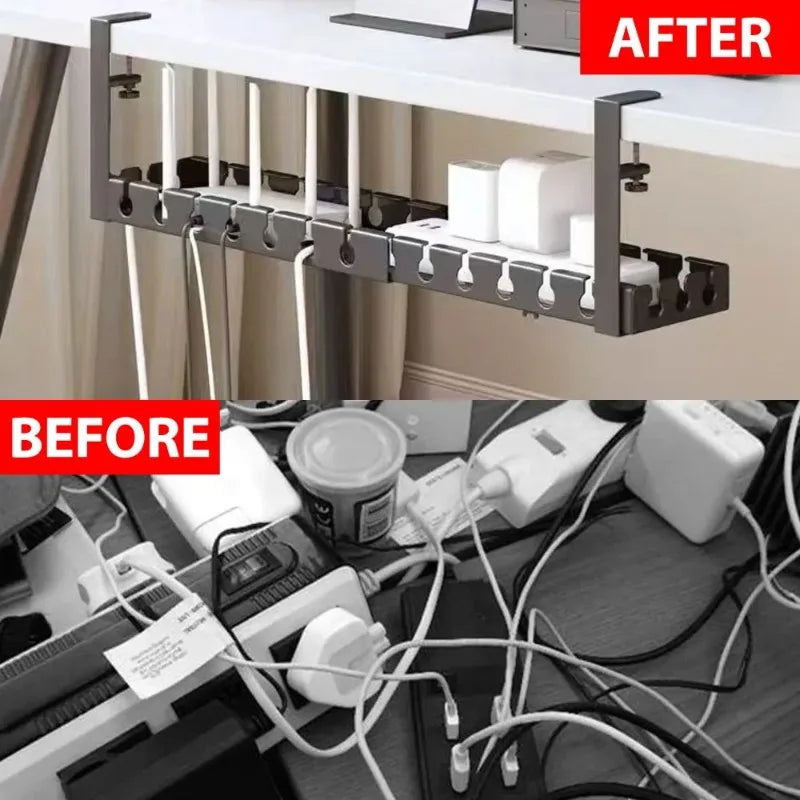 Kabelmanagement-Tablett für Schreibtisch und Büro