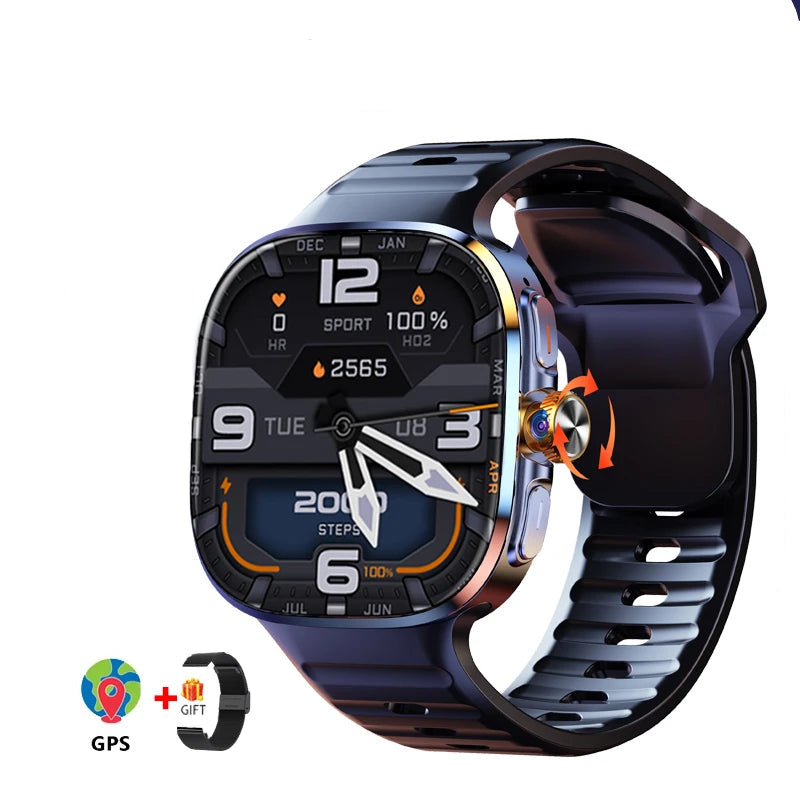 Smartwatch 5G 2,4" GPS, Kamera, Langer Akku 128GB