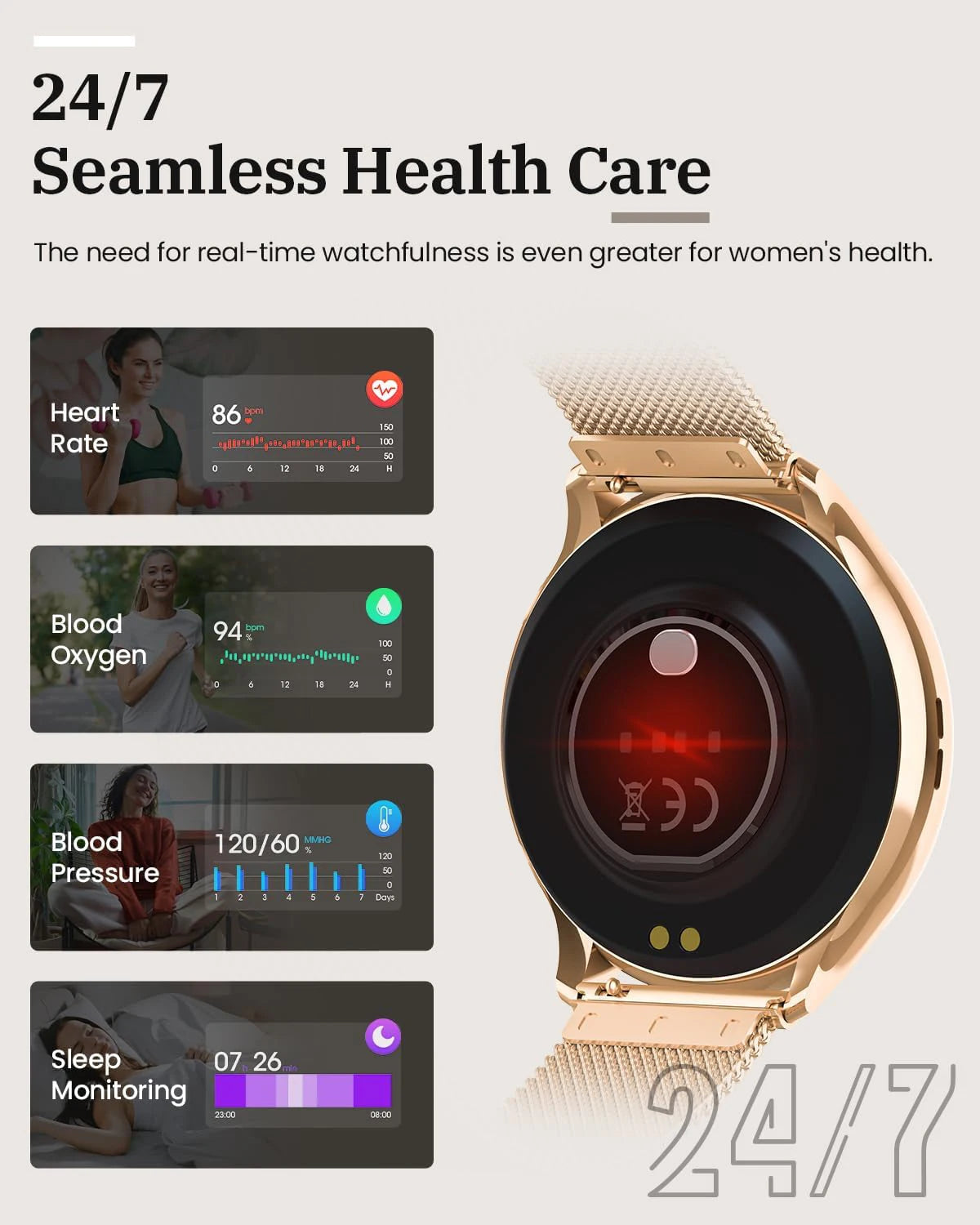 Ultra-thin smartwatch with 1.43" AMOLED HD display