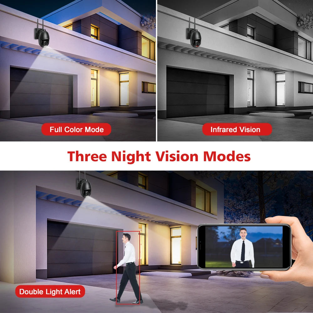 8MP Dual-Lens WLAN/4G/POE Kamera mit Auto-Tracking