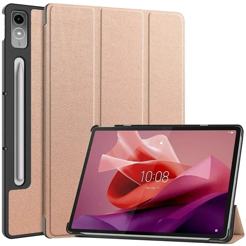 Für Lenovo Xiaoxin Pad Pro 12,7 zoll 2023 TB-370FU Tri-Folding Stand Smart Tablet Fall Für Lenovo Tab P12 Fall 12 7 Abdeckung funda