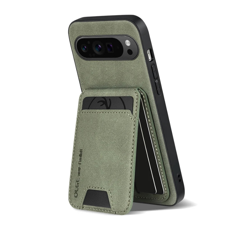 Pixel Hülle mit Kartenfach & Leder-Optik