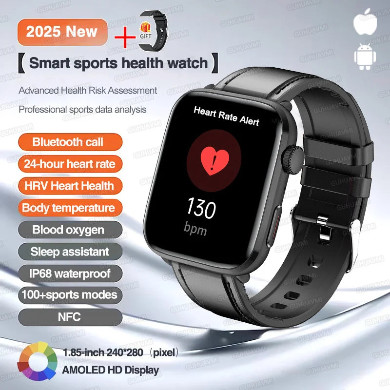 Classic Smartwatch 2025 Men Women GPS NFC AMOLED