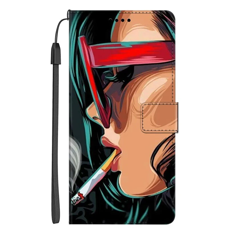 Marmor Weihnachts Ledertasche für Google Pixel 7 Pro Flip Case mit Kartenfach