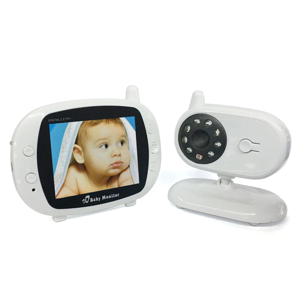 Kabelloses 3,5-Zoll Babyphone mit Nachtsicht & Musik