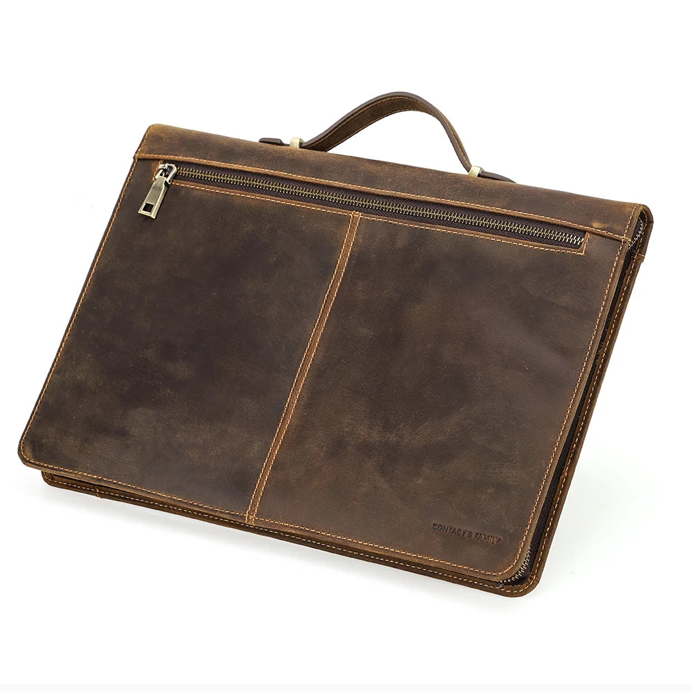 Elegant genuine leather laptop bag for MacBook & business