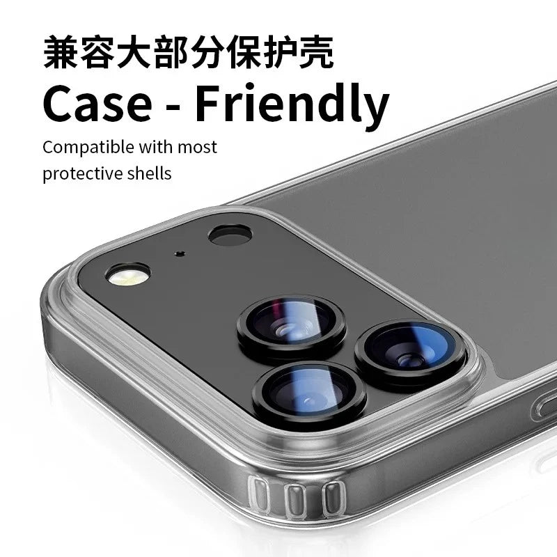 Aluminum reversing camera protector for iPhone 17