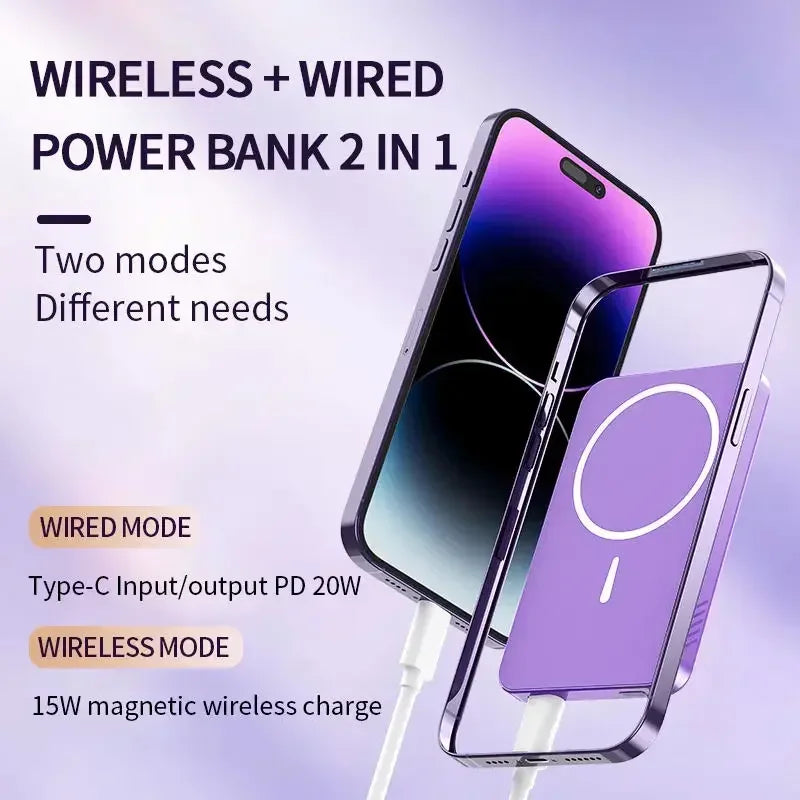 Mini Power Bank 10000mAh Magnetic