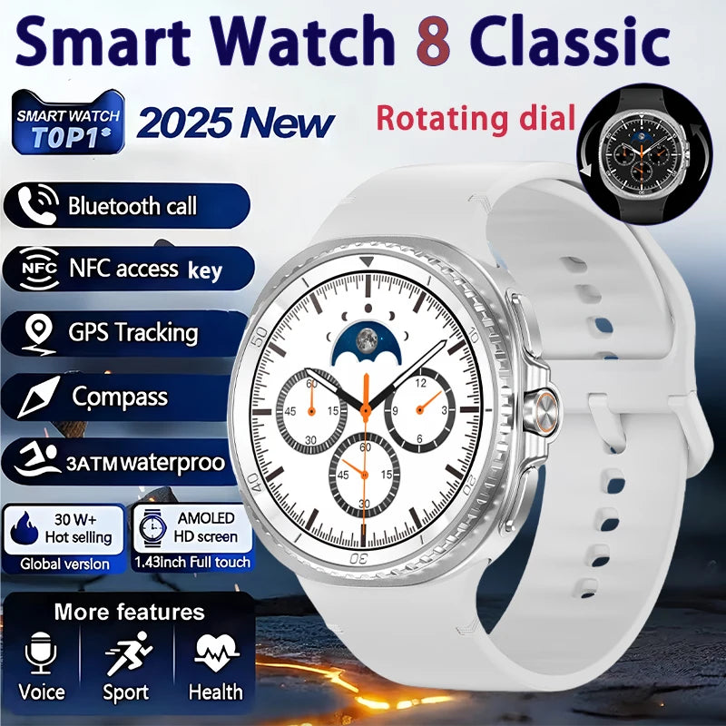 Elegant Watch 8 Smartwatch 1.43" AMOLED GPS NFC 2025