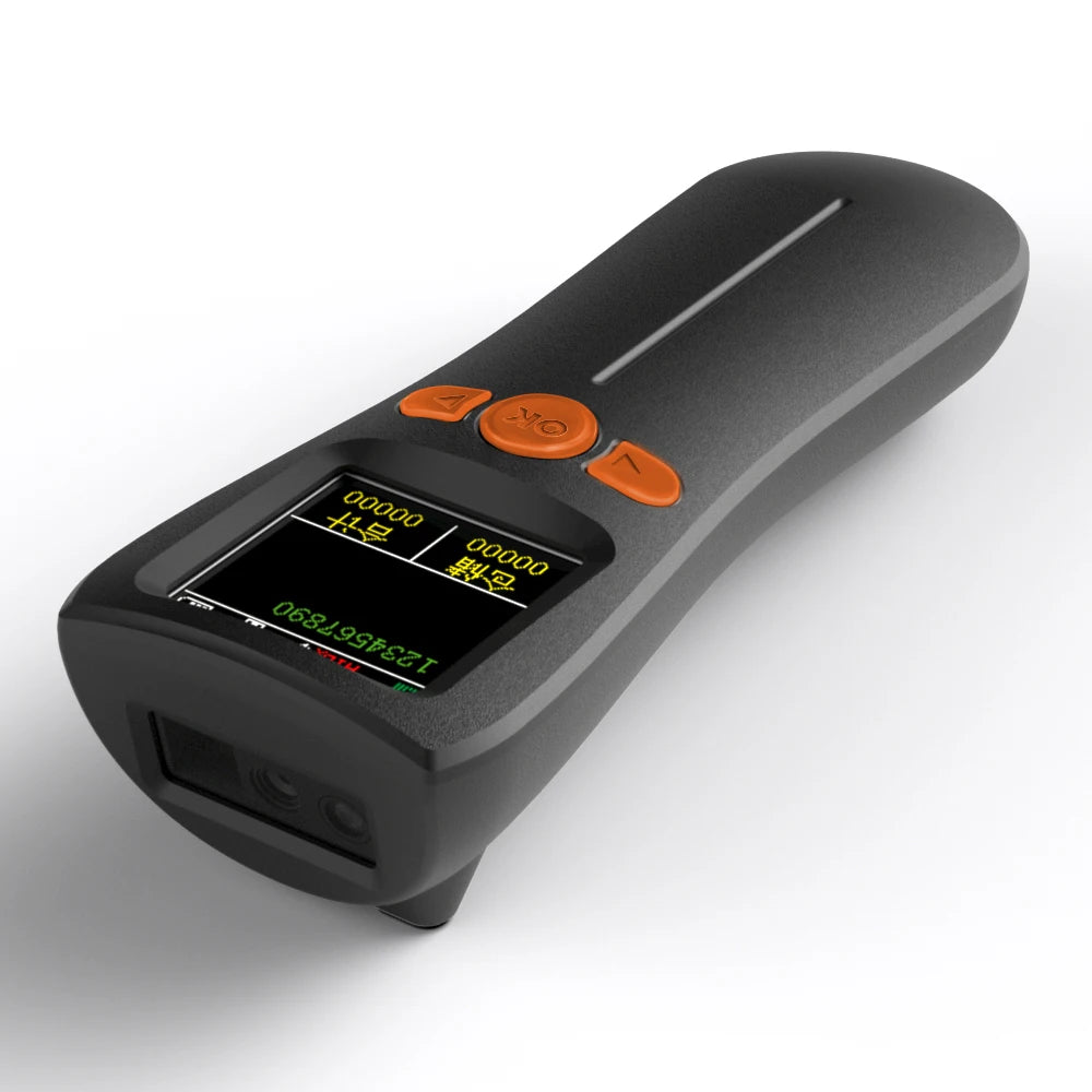 Tragbarer 2D Bluetooth Barcode-Scanner mit Display