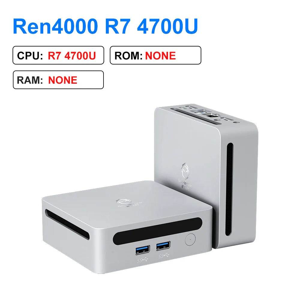 GenMachine Ren4000 Ryzen 7 Mini-PC 64GB WiFi6 NUC