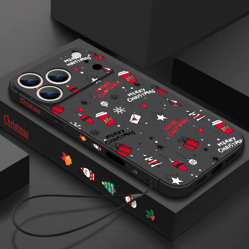 Weihnachts Handyhülle für iPhone 17 Pro Max mit Band
