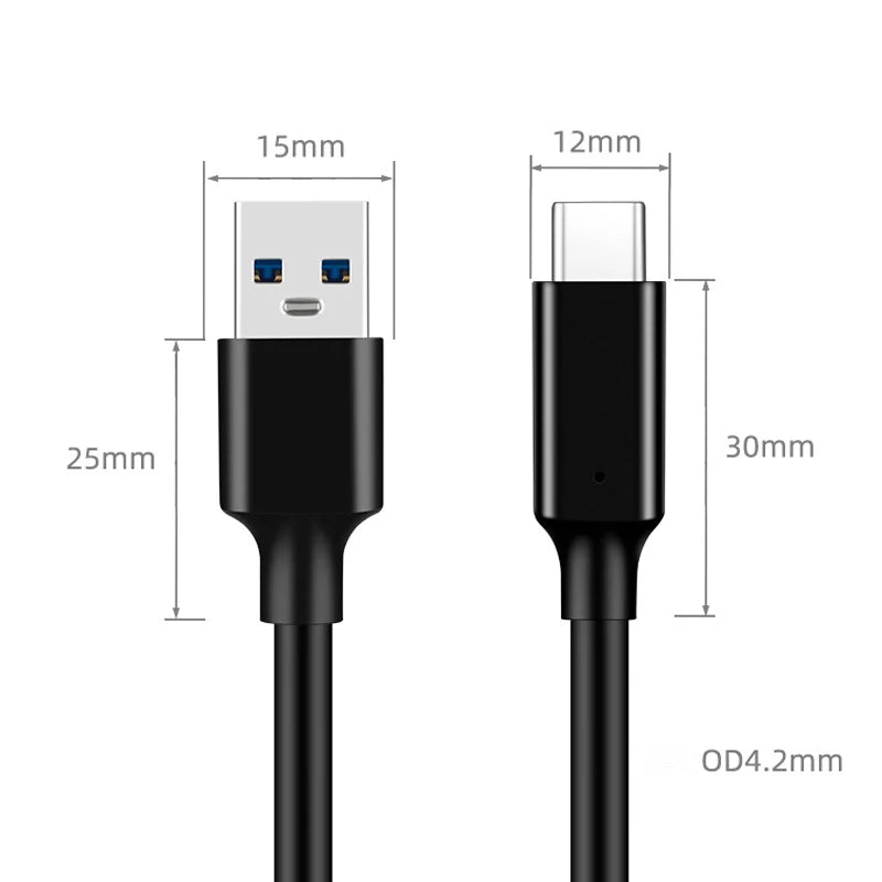 USB 3.2 Kabel Typ A auf Typ C Schnell