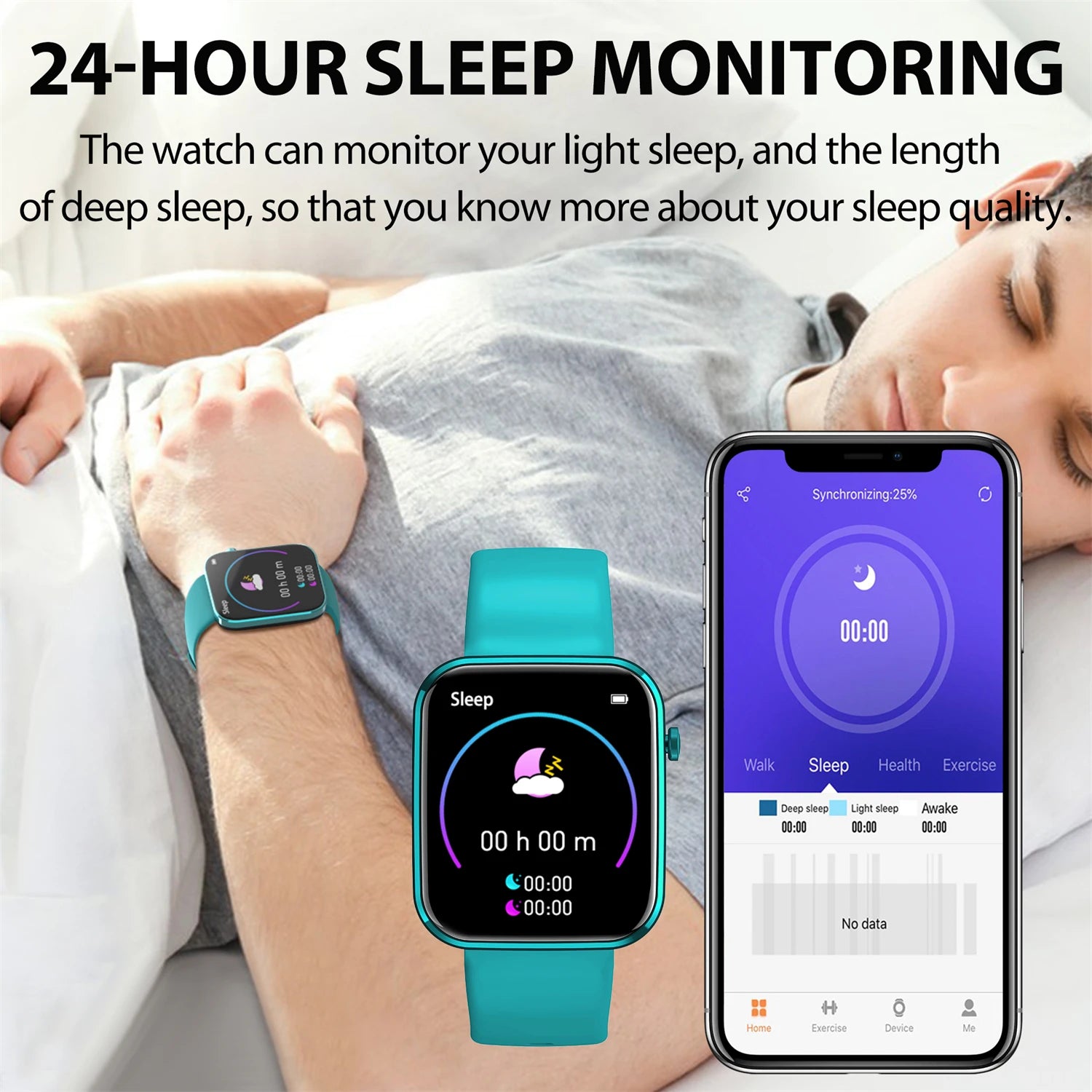 Smartwatch 1.69" Fitness Watch with Info & IP67 Protection