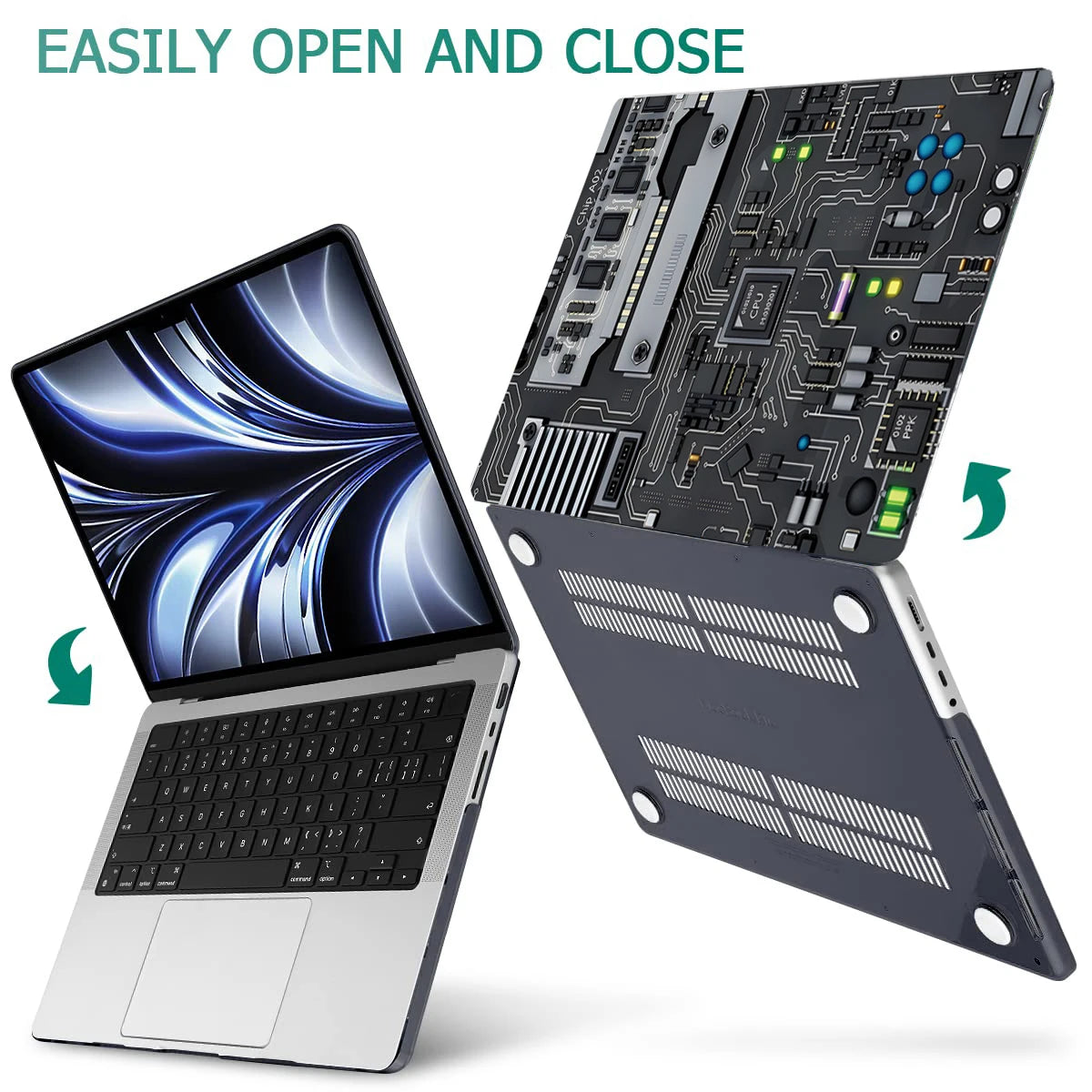 Kunststoff Laptoptasche im Technikstil