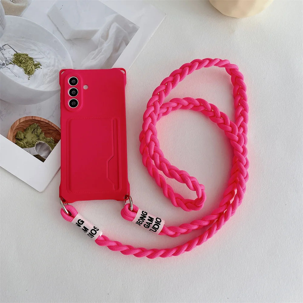 Geflochtener Crossbody Lanyard für Samsung Galaxy