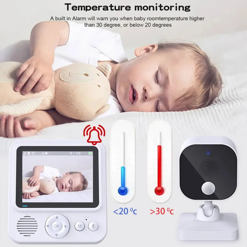 2.8 inch baby monitor with night vision and audio