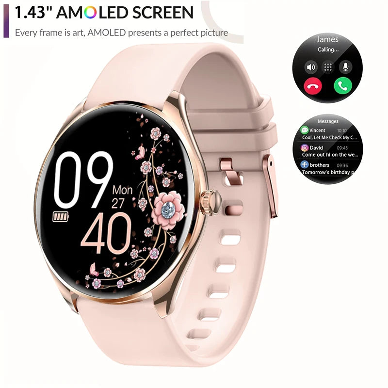 Ultra-thin smartwatch with 1.43" AMOLED HD display