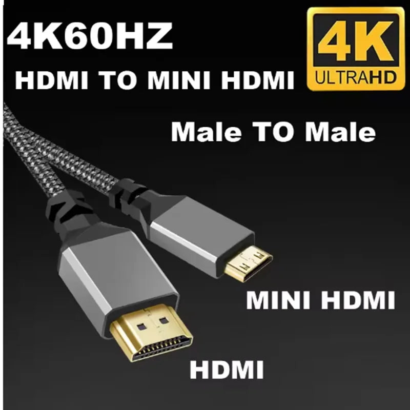 Mini HDMI zu HDMI Kabel 4K 60Hz für Kamera & Co.