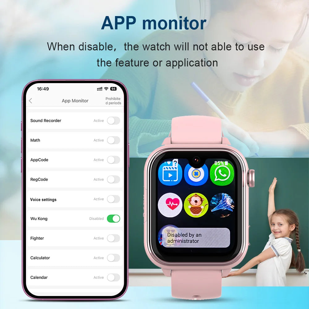 Kids Smartwatch with GPS, Video Call & SOS