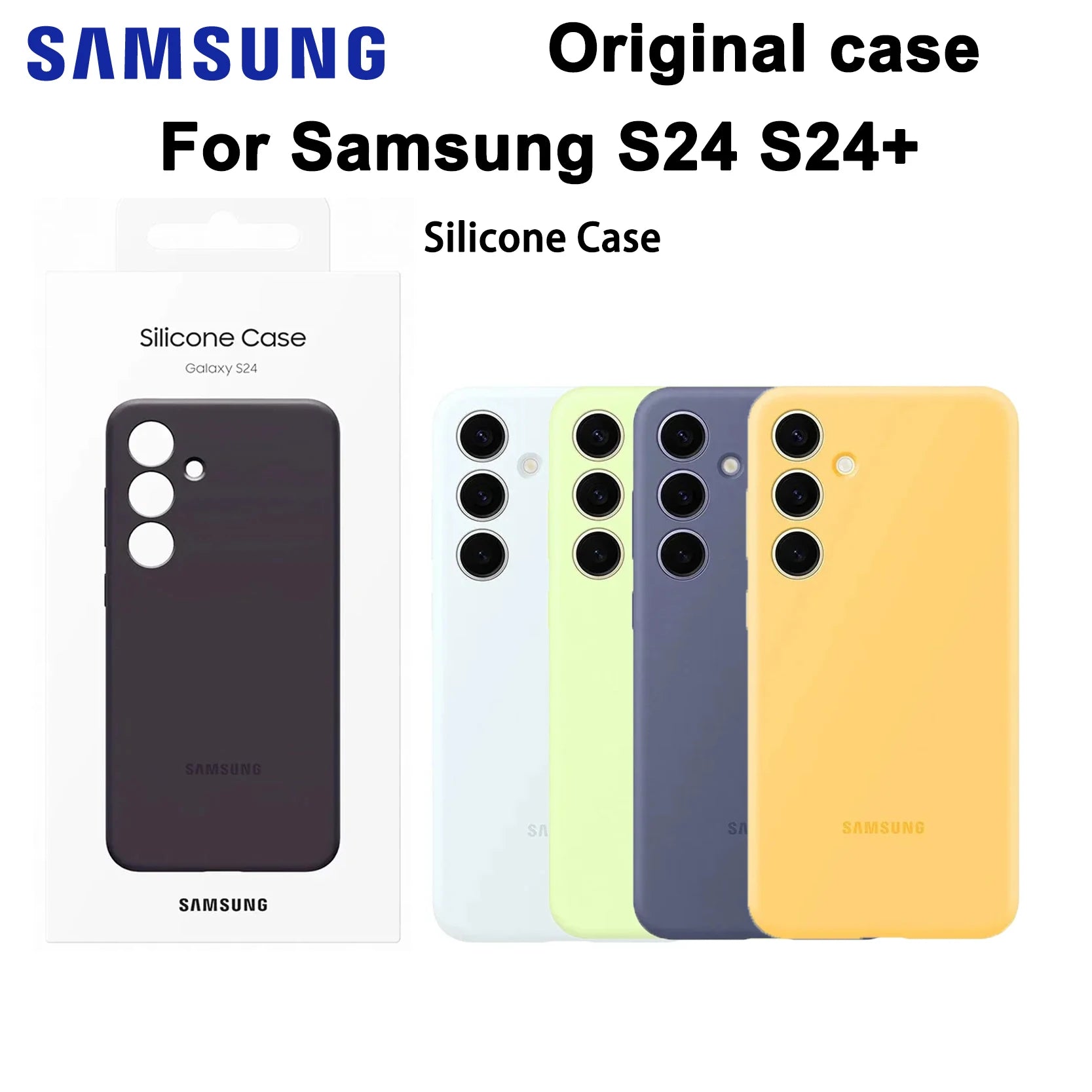 Weiche Silikonhülle für Samsung Galaxy S24 S24+