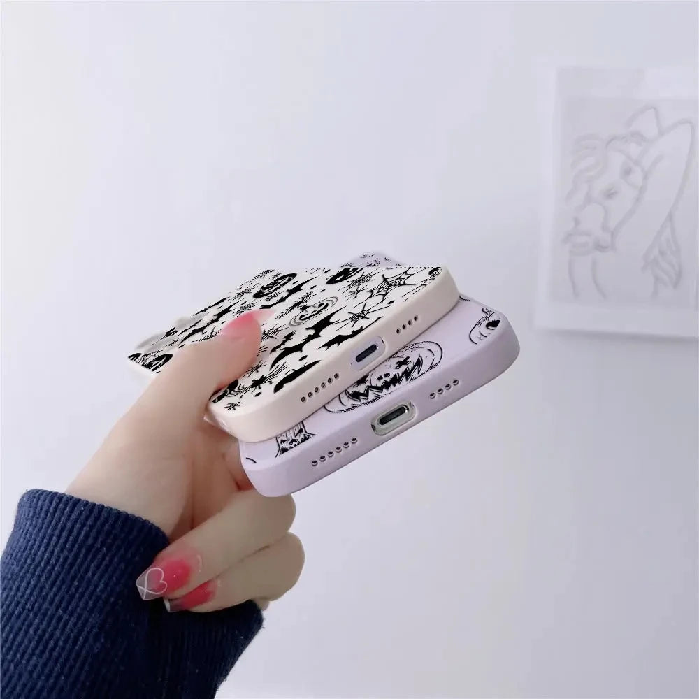 Halloween Horror Art Hülle für iPhone 17–11 Silikon