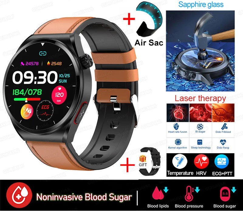 Präzise Gesundheits-Smartwatch Blutdruck & Herzfrequenz