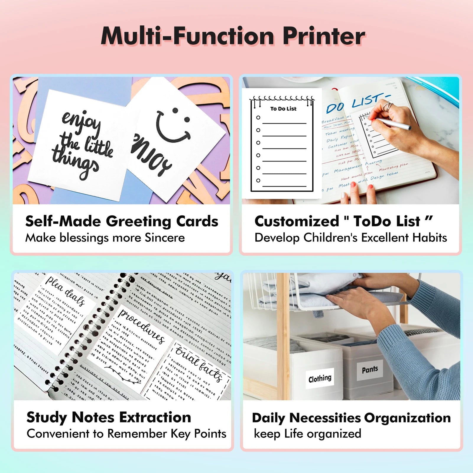 Mini Thermodrucker Taschenformat Bluetooth kabellos