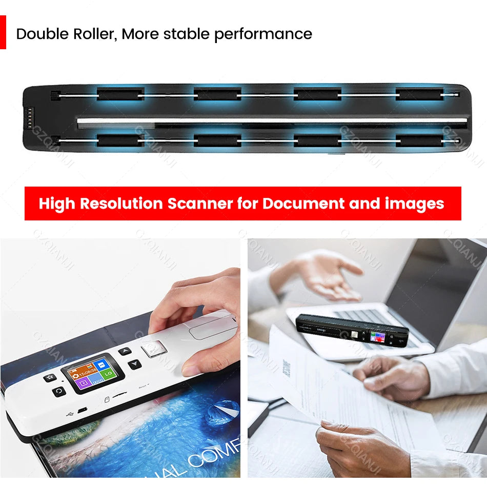 Portable A4 Mini Document and Photo Scanner WiFi