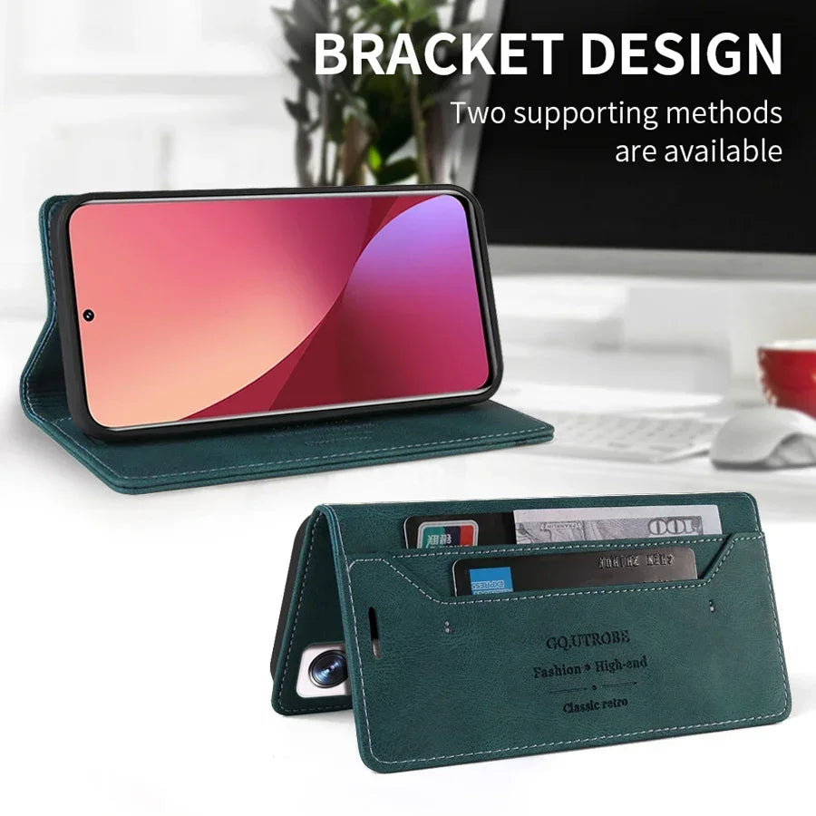Magnetische Flip Tasche für Xiaomi & Poco