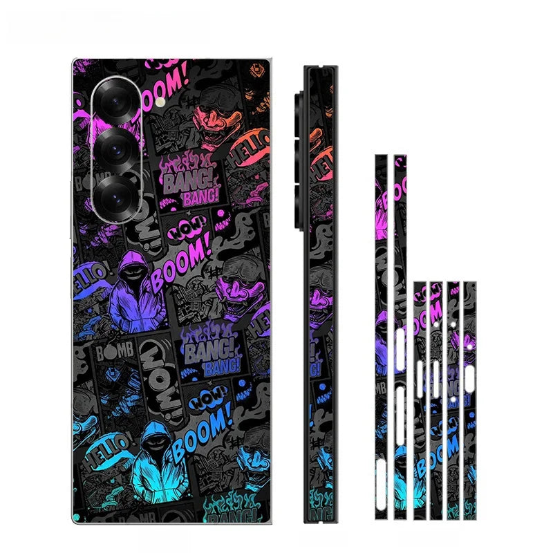 Mattierte Aufkleberhaut für Galaxy Z Fold