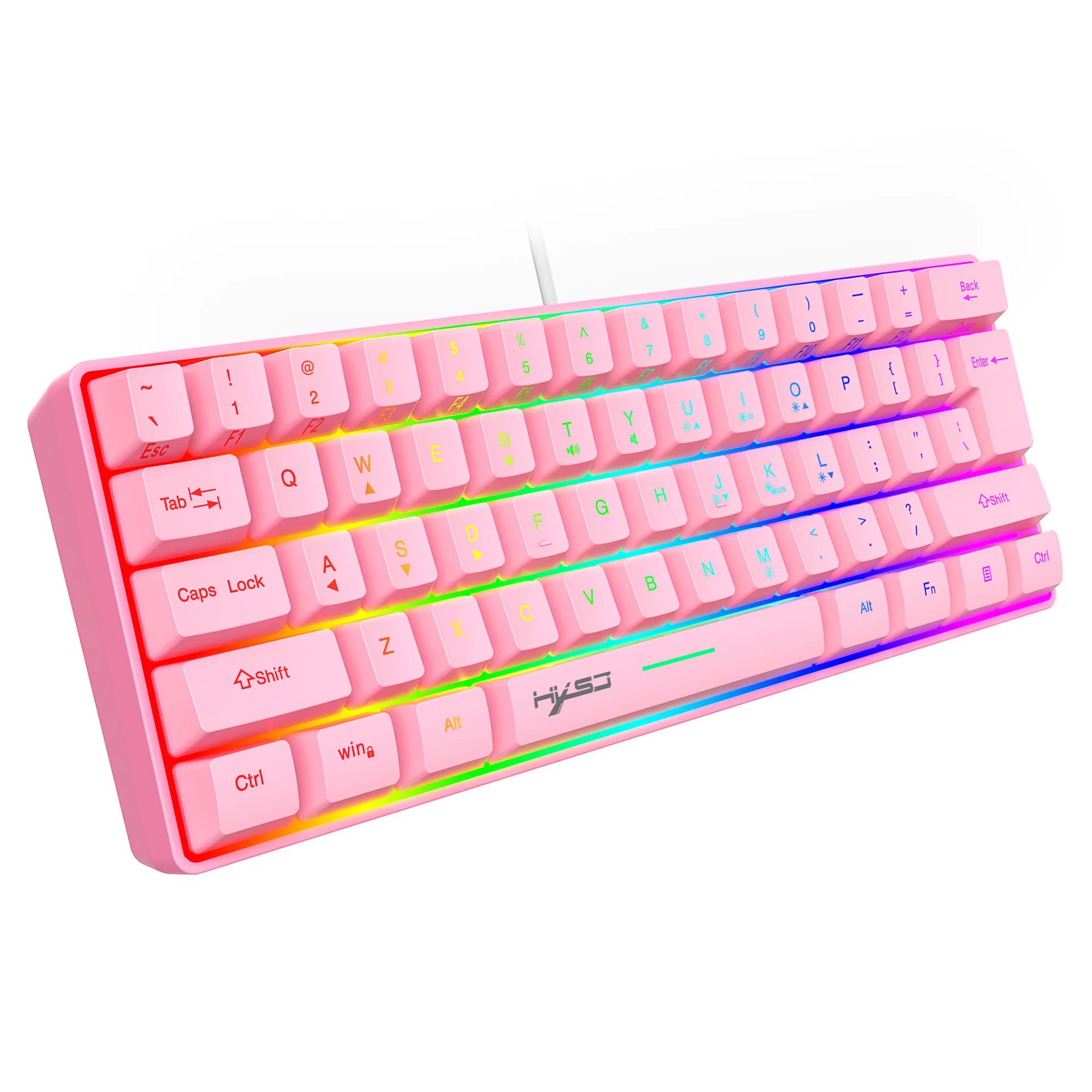 Rosa 60% Mini Gaming Tastatur