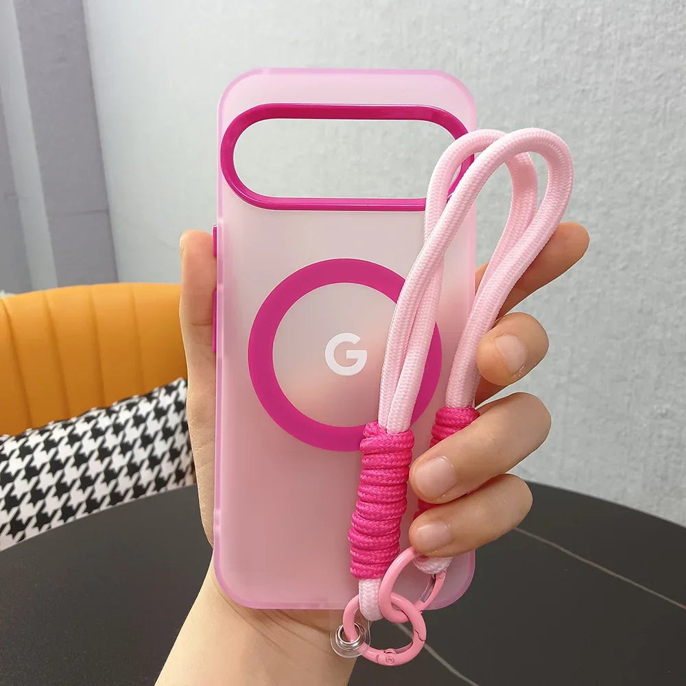 Mattierte transparente Handyhülle mit Band