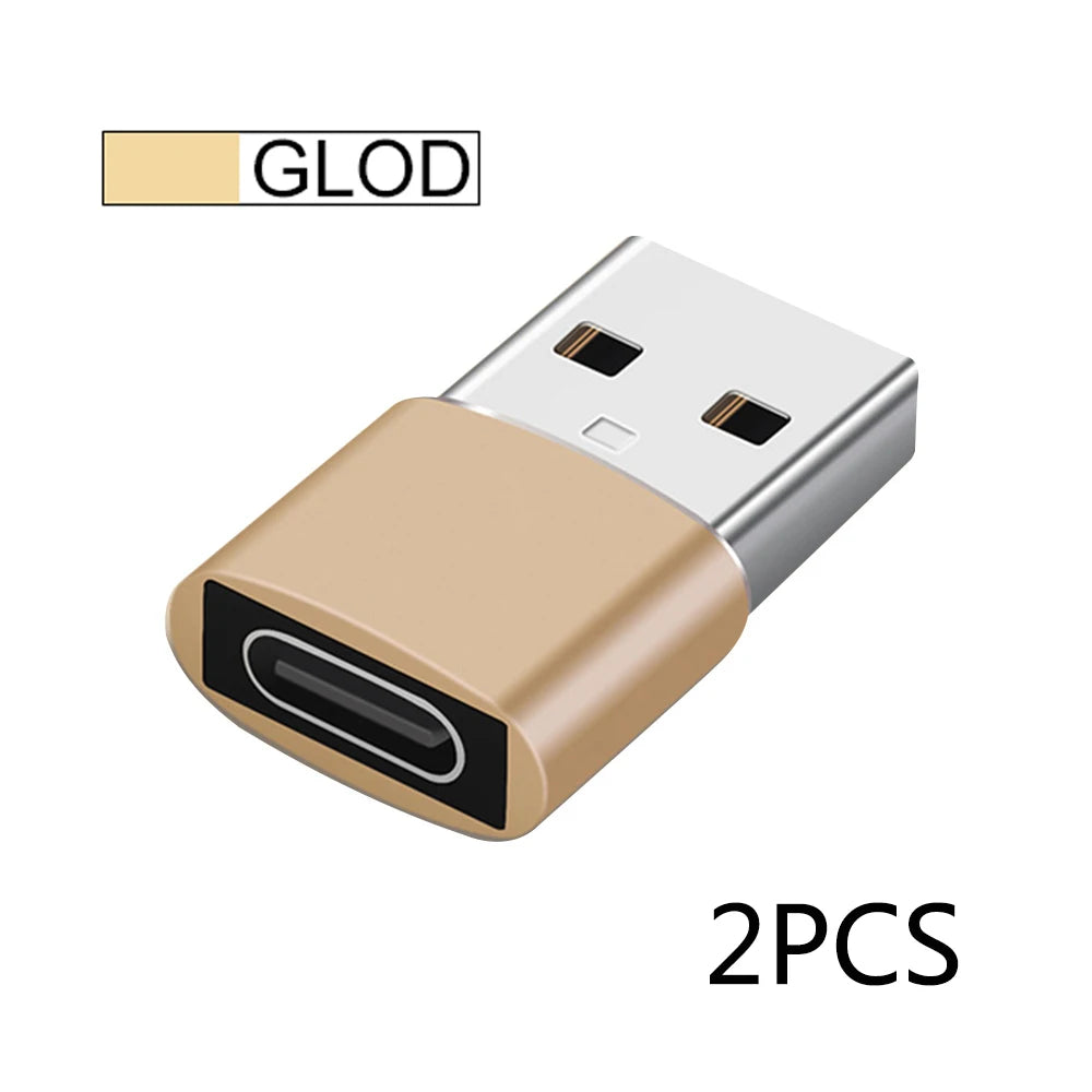 2er Set USB zu Typ-C OTG Adapter