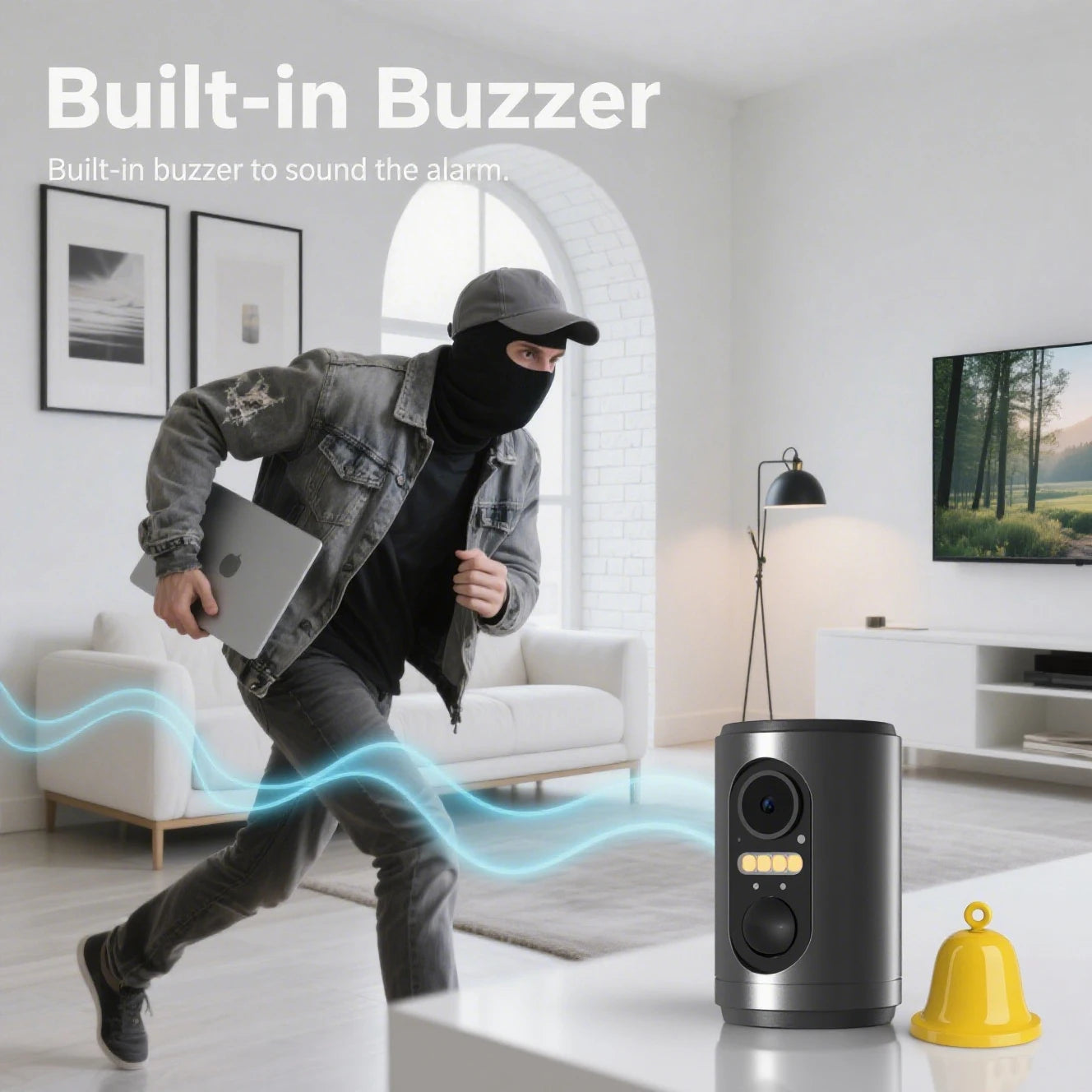 Mini WiFi IP Camera with Solar Power & Night Vision 2024