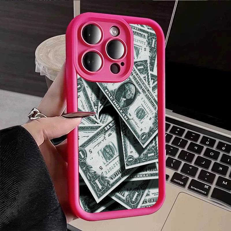 Pink Dollar Design Soft Case for iPhone 17