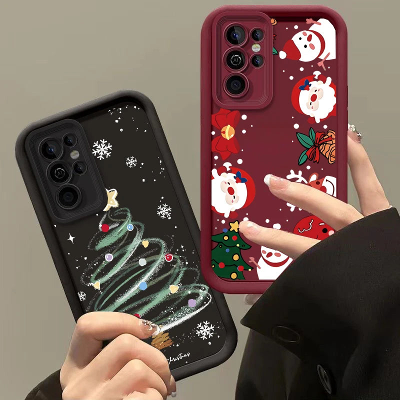 Pixel 9 8 Huelle Weihnachten Cartoon Silikon Transparent Case