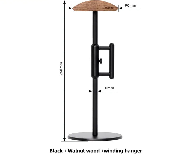 Kopfhörer Halter Walnuss Minimalistisch – Design Headset Ständer aus Holz