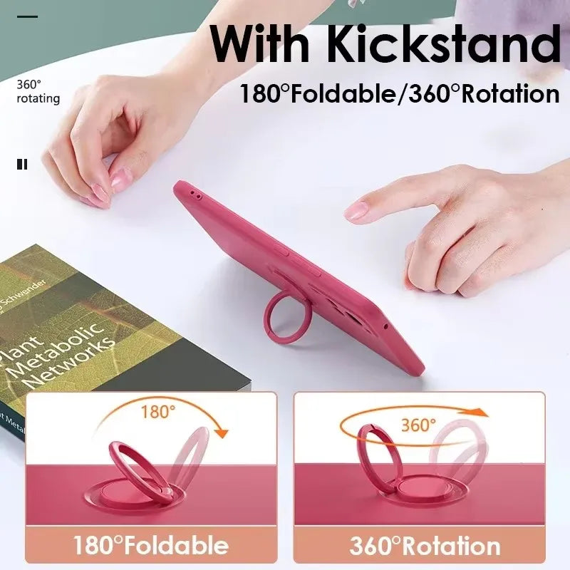 Luxus Silikon Magnet Handyhülle Stand