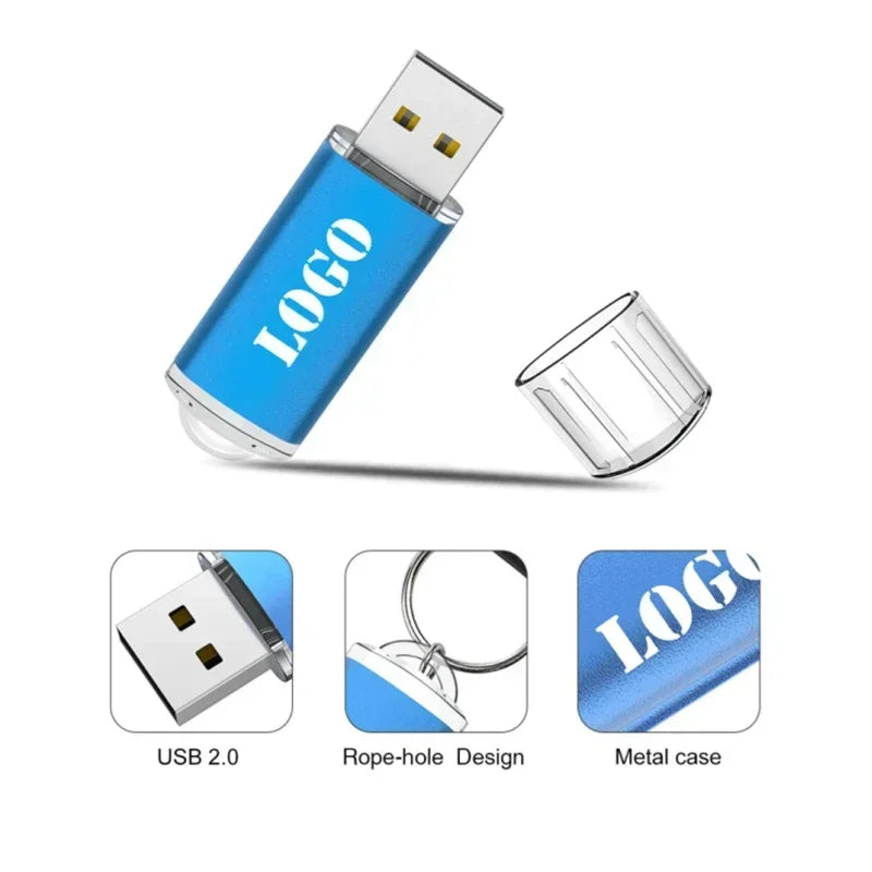 Color USB 2.0 Flash Drive 1–64 GB