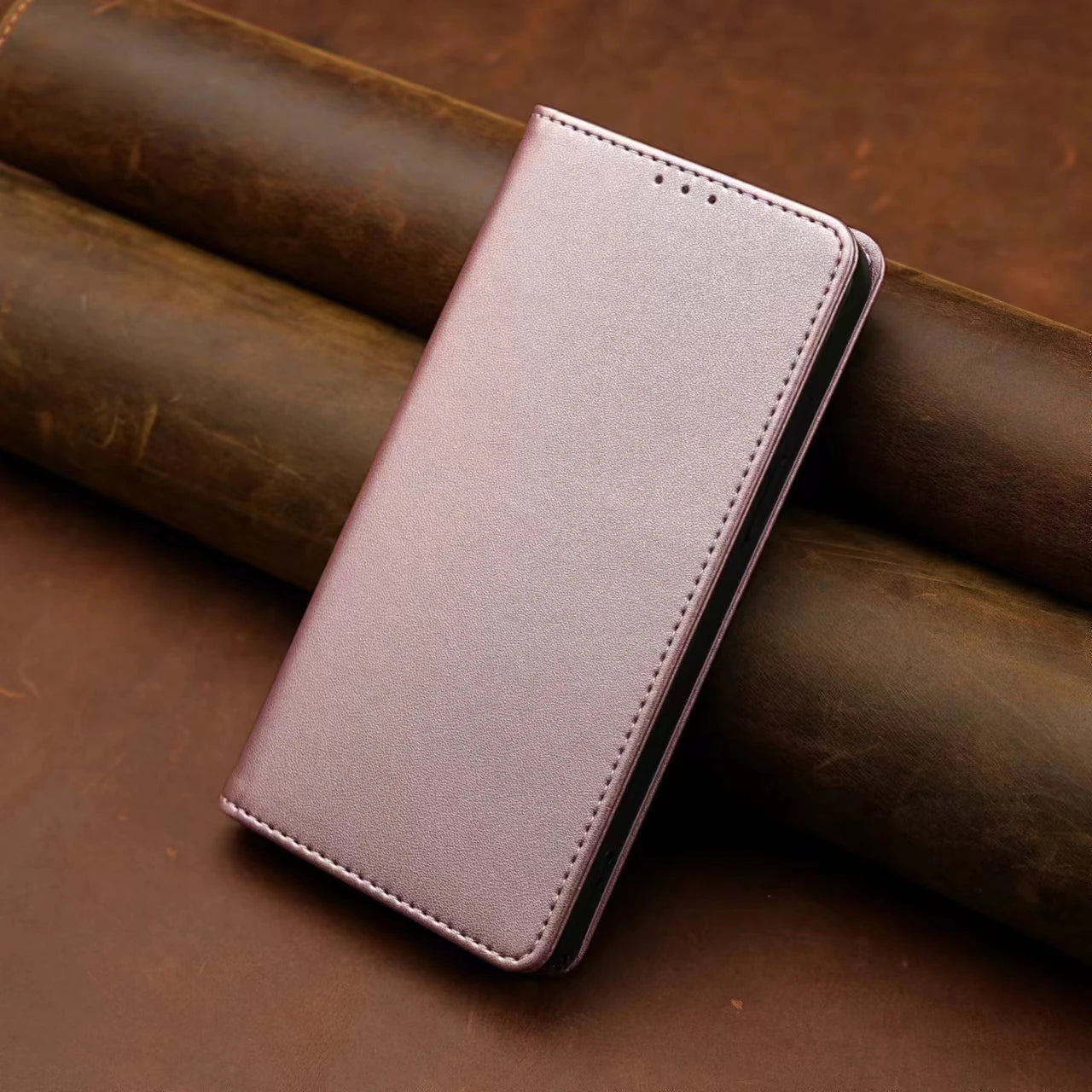 Étui en cuir de luxe avec fente pour carte Xiaomi