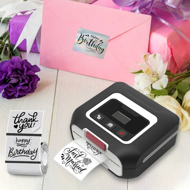 SK35 Mini Bluetooth Label and Photo Printer