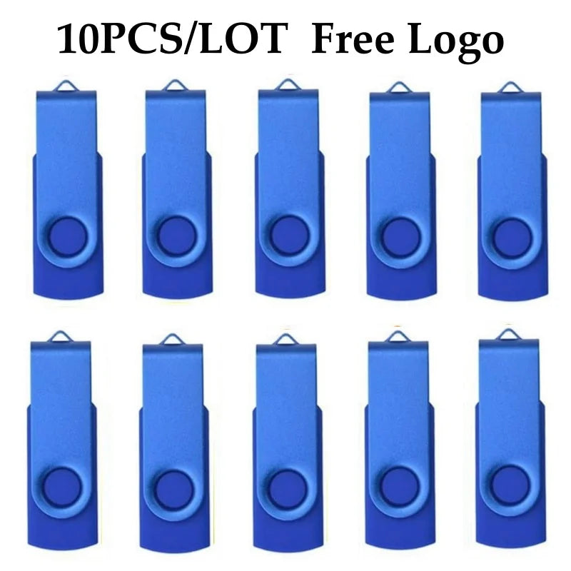 10 Stück USB 2.0 Stick 4–64GB mit Logo