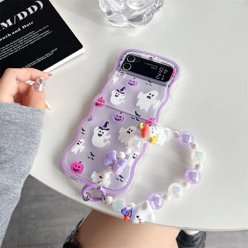 Halloween Ghost Phone Case for Galaxy Z Flip 7 6 5