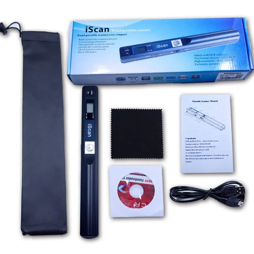 Tragbarer A4-Handscanner 900 DPI für Fotos & Dokumente