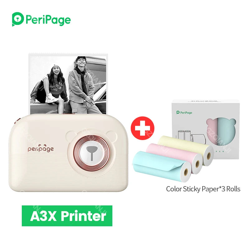 PeriPage A3X Mobile Thermal Printer for Photos & Labels