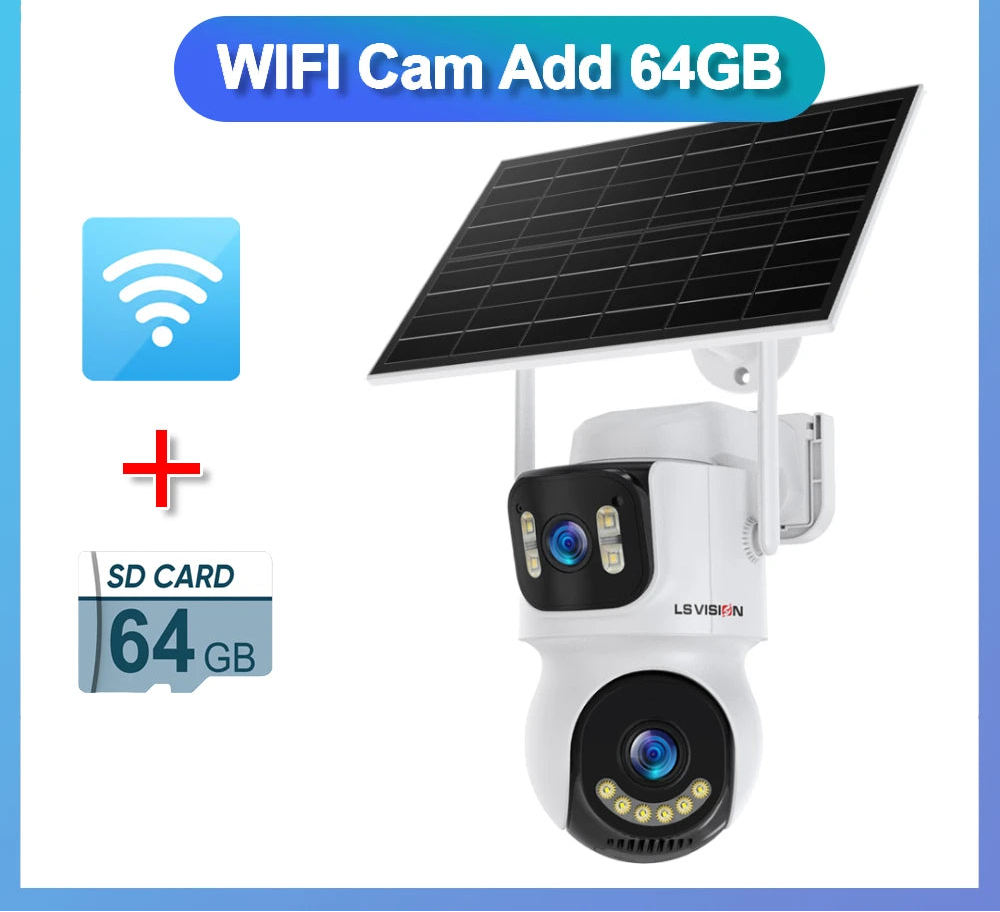 4K 4G WiFi Solar Camera with 10X Zoom and Auto Tracking